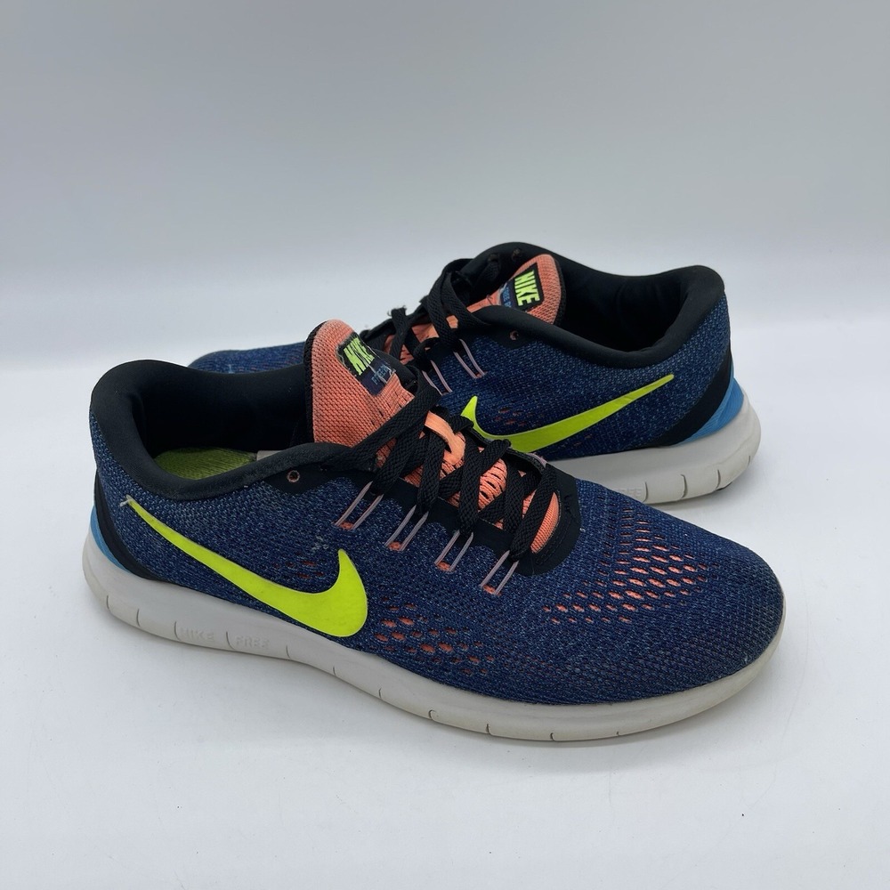 Nike 831509-501 Free RN Women's Size 8 Running Shoes Purple Dynasty Volt